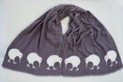 GREY/WHITE KIWI WINTER SCARF