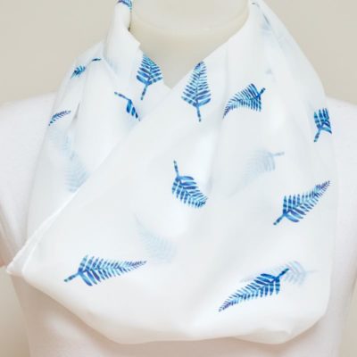 PAUA PRINT FERN SCARF