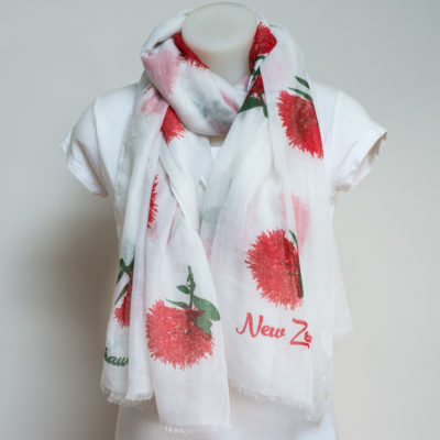 WHITE POHUTUKAWA SCARF