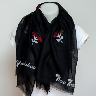 POHUTUKAWA BLACK SCARF