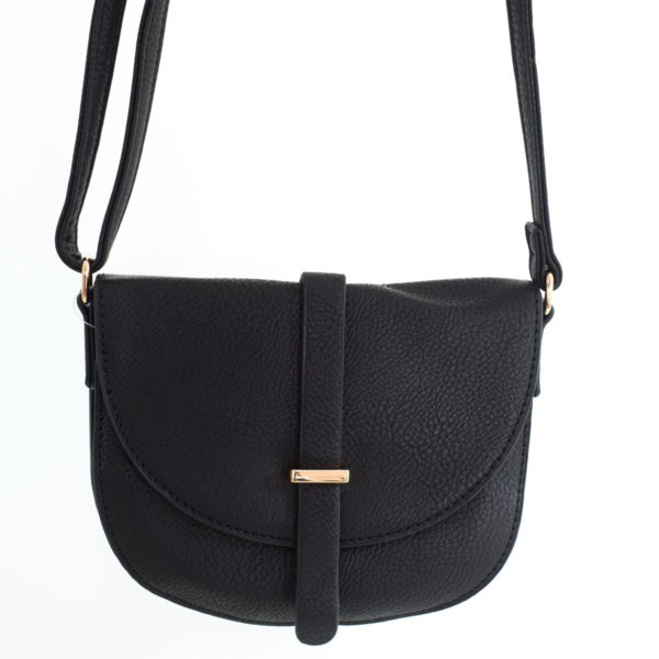 BLACK MINI OVAL LILAH BAG