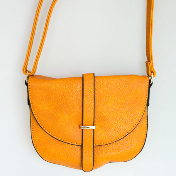 ORANGE MINI OVAL LILAH BAG