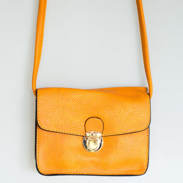 ORANGE BROOKE BUCKLE HANDYBAG