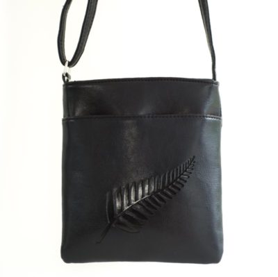 BLACK FERN EMBOSSED MEDIUM BAG