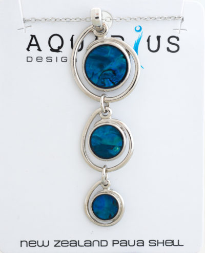 BLUE 3 CIRCLE PENDANT