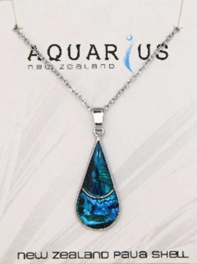 BLUE PAUA TEARDROP PENDANT