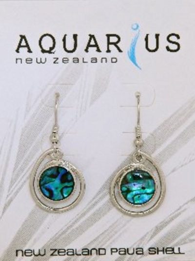 BLUE PAUA SINGLE ROUND COIL HOOK ER