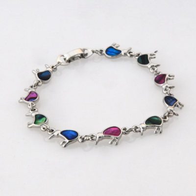 PAUA MULTI COLOURED KIWI BRACELET