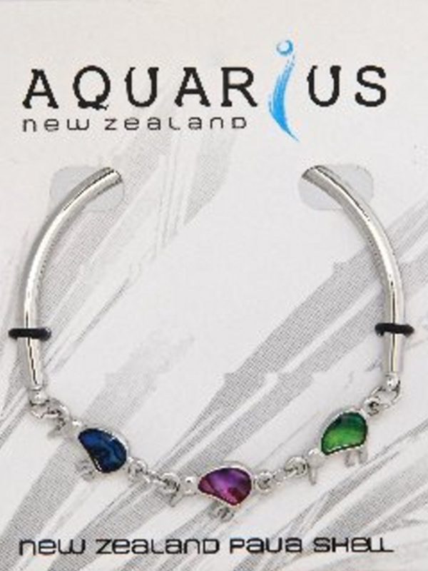 MULTI COLOURED 3 KIWI BAR BANGLE