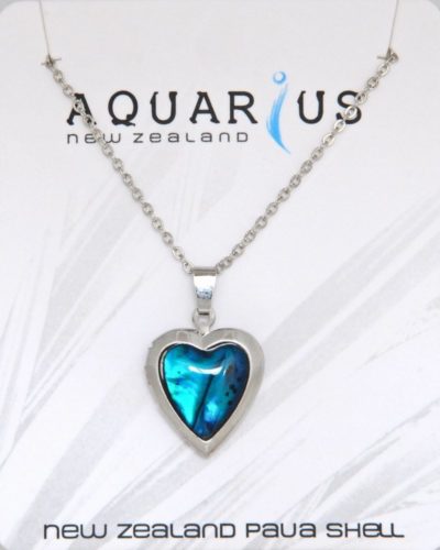 BLUE PAUA LOCKET PENDANT