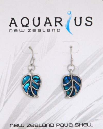 BLUE PAUA LEAF HOOK ER