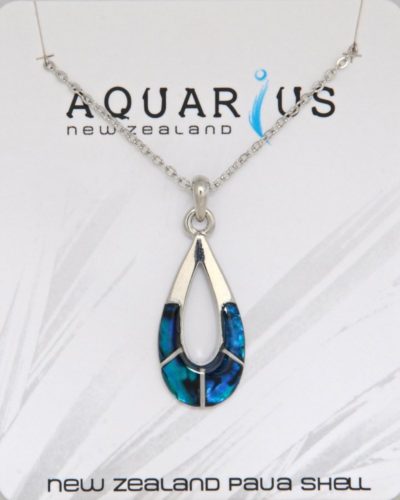 BLUE PAUA SECTIONED OVAL NL