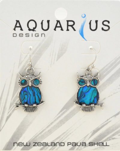 OWL ON BRANCH EARRINGS