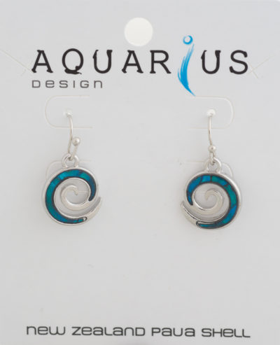 KORU DYED PAUA EARRING