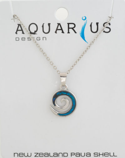 KORU DYED PAUA PENDANT