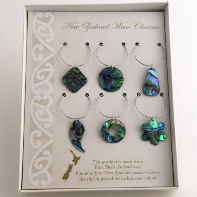 PAUA FREEFORM WINE CHARMS
