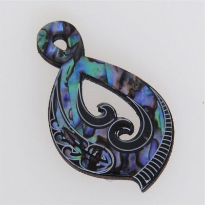 NATURAL PAUA KORU MAGNET