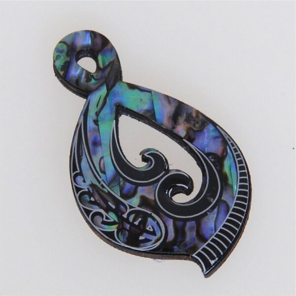 NATURAL PAUA KORU MAGNET