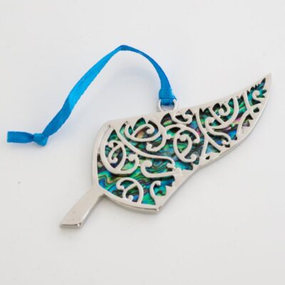SILVER FERN CHRISTMAS ORNAMENT