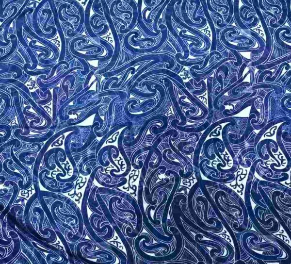 MAORI DESIGN 1 NAVY SCARF