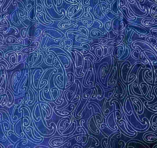 MAORI DESIGN 2 NAVY SCARF