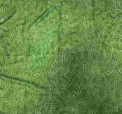 MAORI DESIGN 2 GREEN SCARF